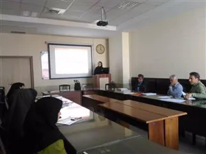 جلسه پیش دفاع دکترای تخصصی خانم دکتر افسانه فرجامی